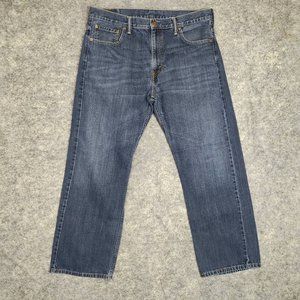 Levis Baggy Jeans Men 36x29 (32) 569 Loose Straight Skater Dark Faded Distressed